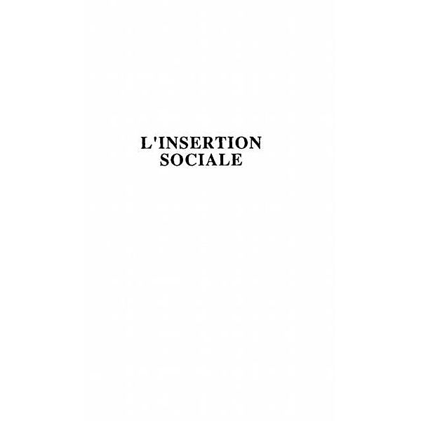 L'INSERTION SOCIALE / Hors-collection, Guth Suzie