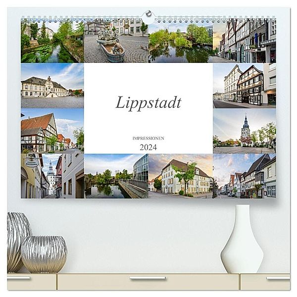 Lippstadt Impressionen (hochwertiger Premium Wandkalender 2024 DIN A2 quer), Kunstdruck in Hochglanz, Dirk Meutzner