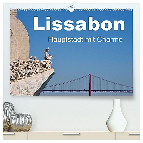 Lissabon - Hauptstadt mit Charme (hochwertiger Premium Wandkalender 2025 DIN A2 quer), Kunstdruck in Hochglanz, Calvendo, insideportugal