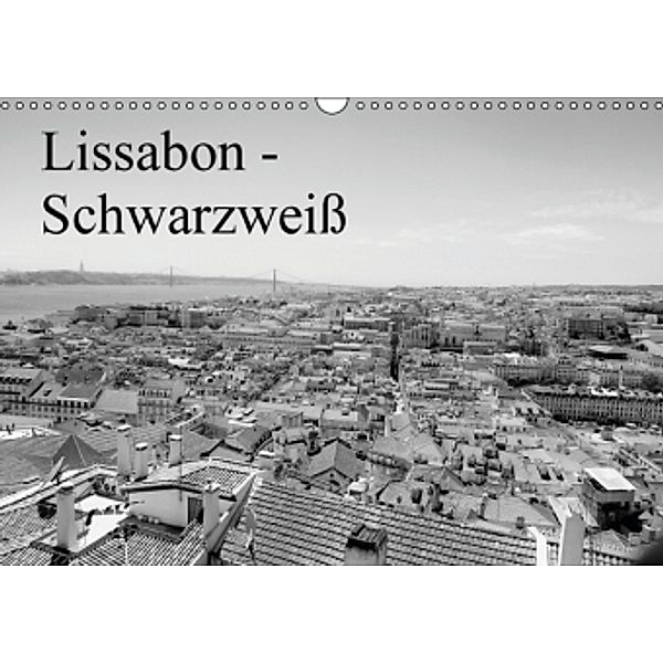 Lissabon - Schwarzweiß (Wandkalender 2016 DIN A3 quer), Bernd Lutz