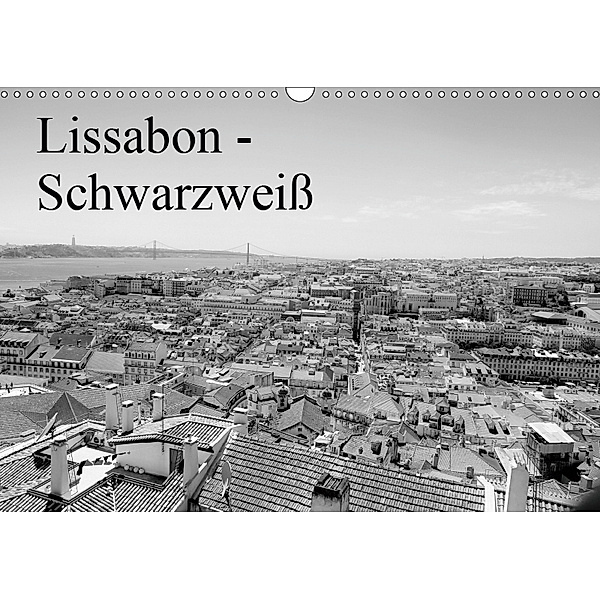 Lissabon - Schwarzweiss (Wandkalender 2019 DIN A3 quer), Bernd Lutz