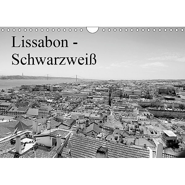 Lissabon - Schwarzweiss (Wandkalender 2019 DIN A4 quer), Bernd Lutz