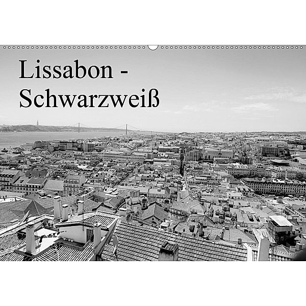 Lissabon - Schwarzweiß (Wandkalender 2020 DIN A2 quer), Bernd Lutz