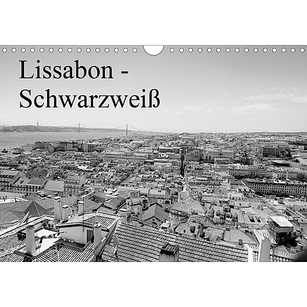 Lissabon - Schwarzweiß (Wandkalender 2020 DIN A4 quer), Bernd Lutz