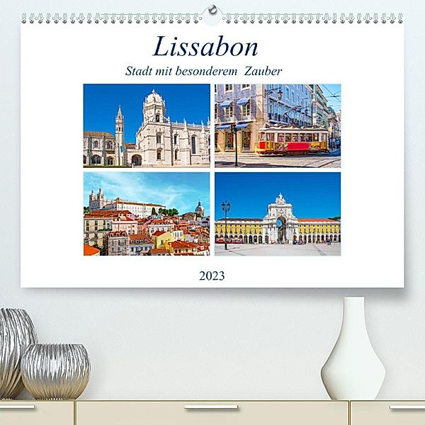 Lissabon - Stadt mit besonderem Zauber (Premium, hochwertiger DIN A2 Wandkalender 2023, Kunstdruck in Hochglanz), Nina Schwarze