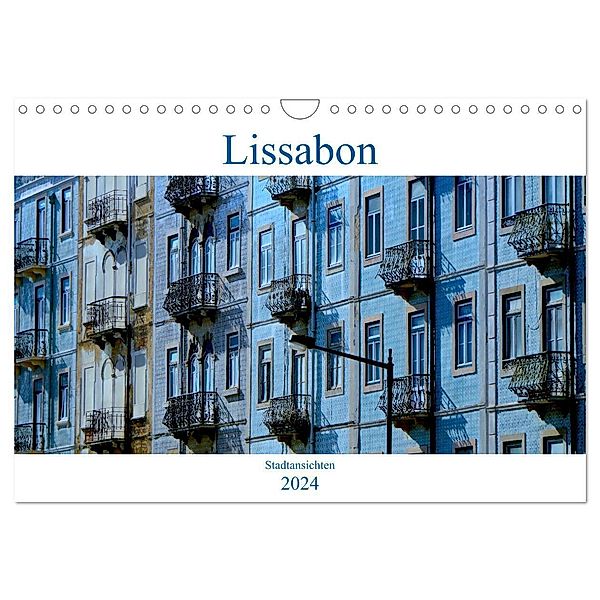 Lissabon Stadtansichten 2024 (Wandkalender 2024 DIN A4 quer), CALVENDO Monatskalender, Jochen Gerken