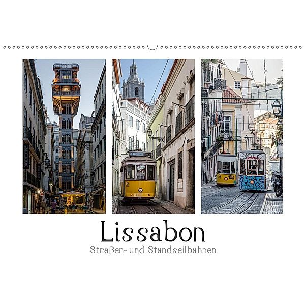 Lissabon - Straßen- & Standseilbahnen (Wandkalender 2020 DIN A2 quer), Olaf Herm