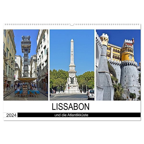 LISSABON und die Atlantikküste (Wandkalender 2024 DIN A2 quer), CALVENDO Monatskalender, Ulrich Senff