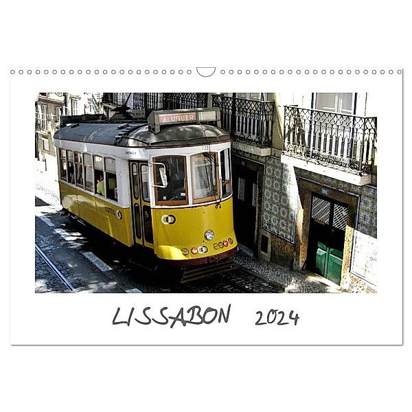 Lissabon (Wandkalender 2024 DIN A3 quer), CALVENDO Monatskalender, Andrea Ganz