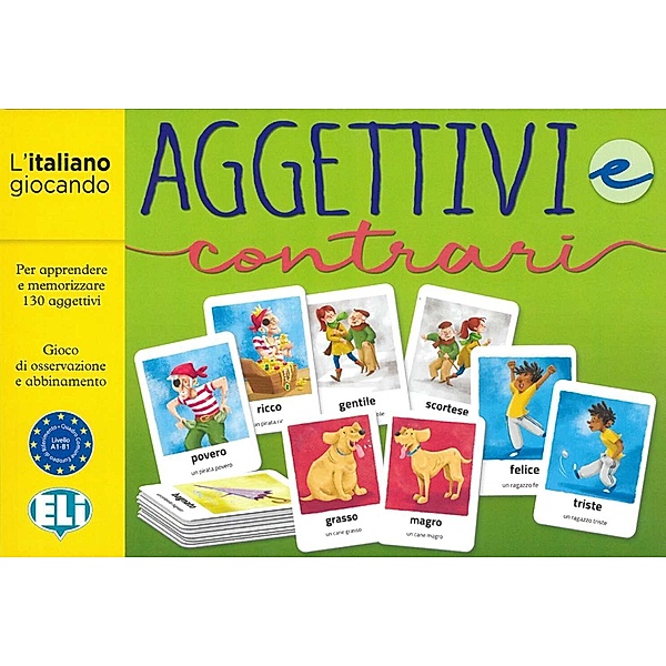 Klett Sprachen, Klett Sprachen GmbH L'Italiano giocando - Aggettivi e contrari (Spiel)
