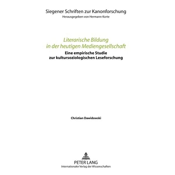 Literarische Bildung in der heutigen Mediengesellschaft, Christian Dawidowski