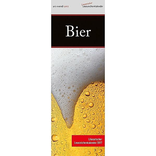 Literarischer Lesezeichenkalender Bier 2017