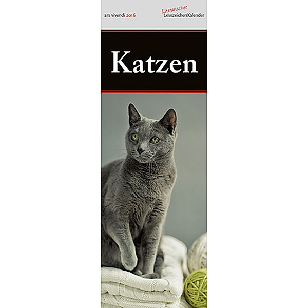 Literarischer Lesezeichenkalender Katzen 2016