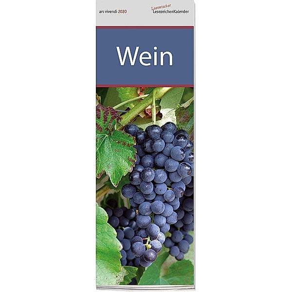 Literarischer Lesezeichenkalender Wein 2020