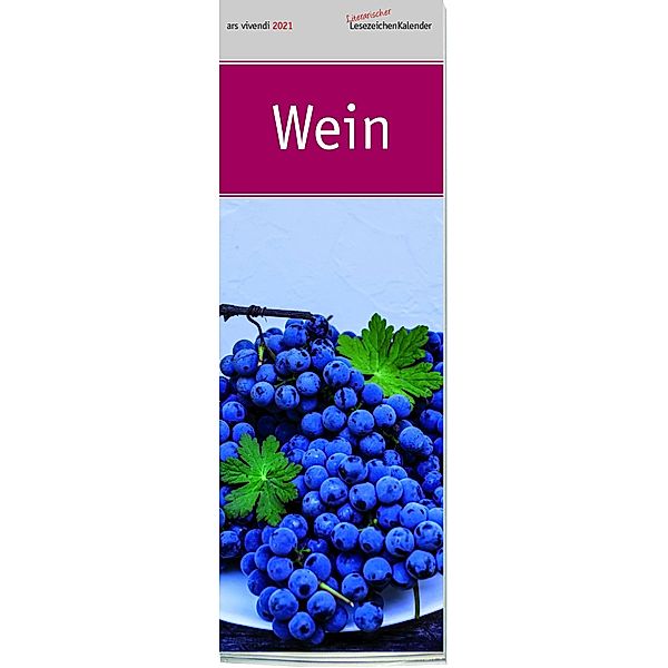 Literarischer Lesezeichenkalender Wein 2021