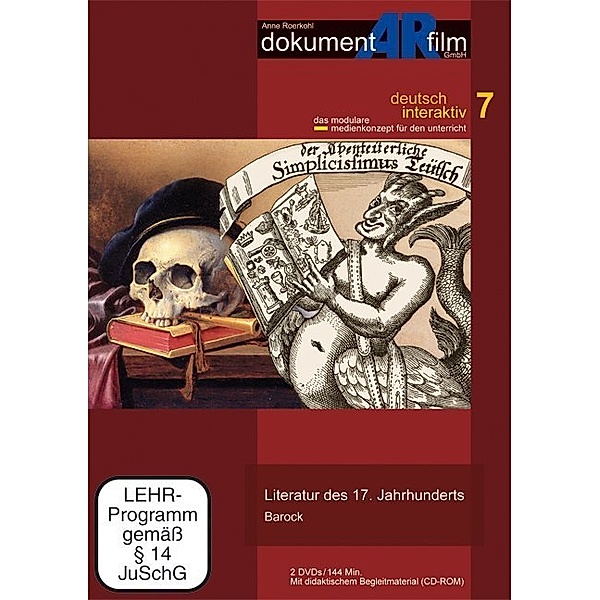 Literatur des 17. Jahrhunderts - Barock, 2 DVDs u. 1 CD-ROM, Anne Roerkohl