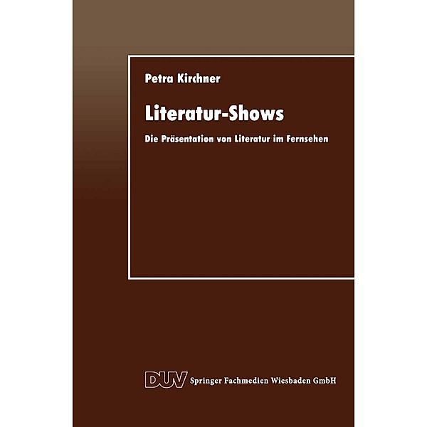 Literatur-Shows / DUV Sprachwissenschaft, Petra Kirchner