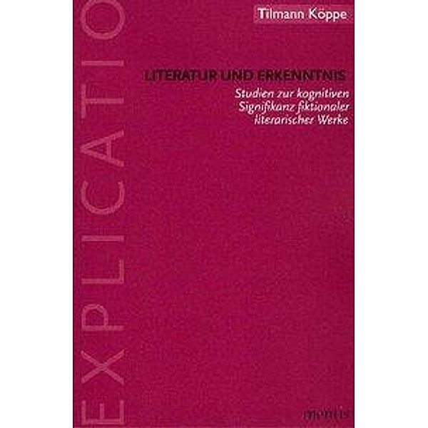 Literatur und Erkenntnis, Tilmann Köppe