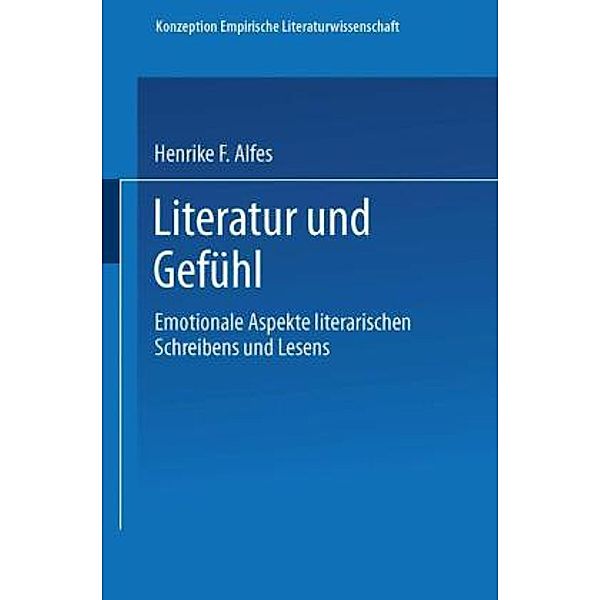 Literatur und Gefühl, Henrike F. Alfes