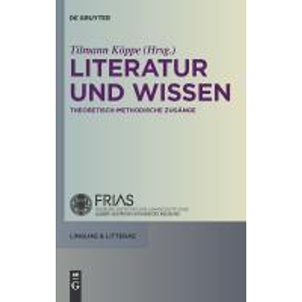 Literatur und Wissen / linguae & litterae Bd.4