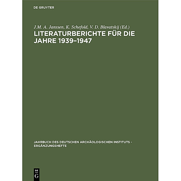 Literaturberichte für die Jahre 1939-1947