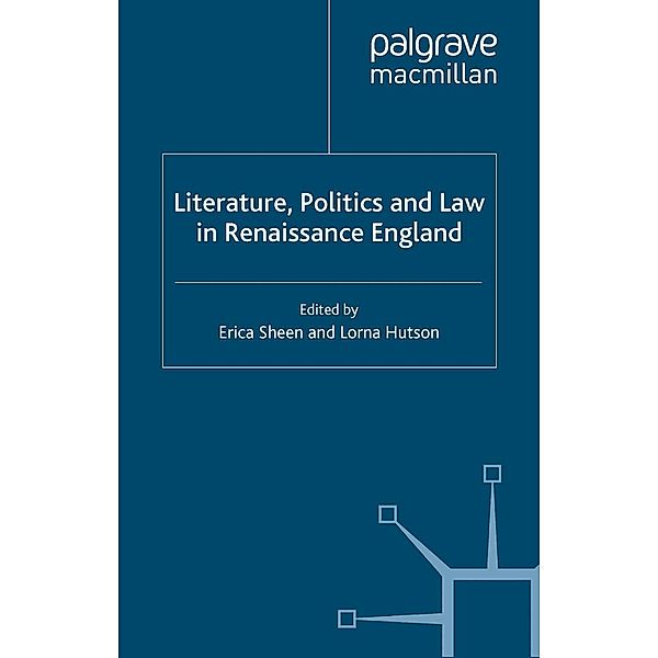 Literature, Politics and Law in Renaissance England / Language, Discourse, Society