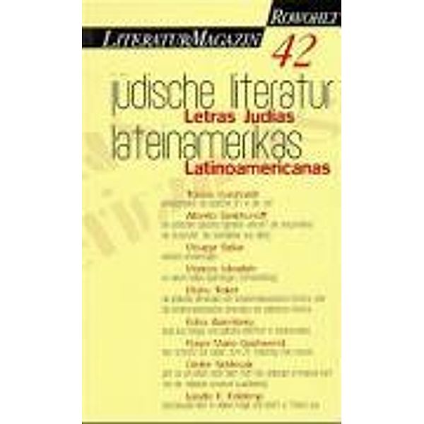 Literaturmagazin 42. Letras Judias Latinoamericanas