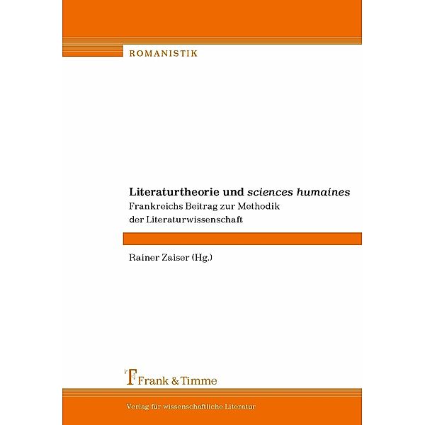 Literaturtheorie und 'sciences humaines'