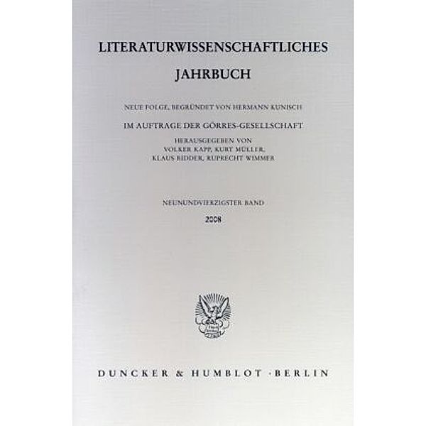 Literaturwissenschaftliches Jahrbuch.