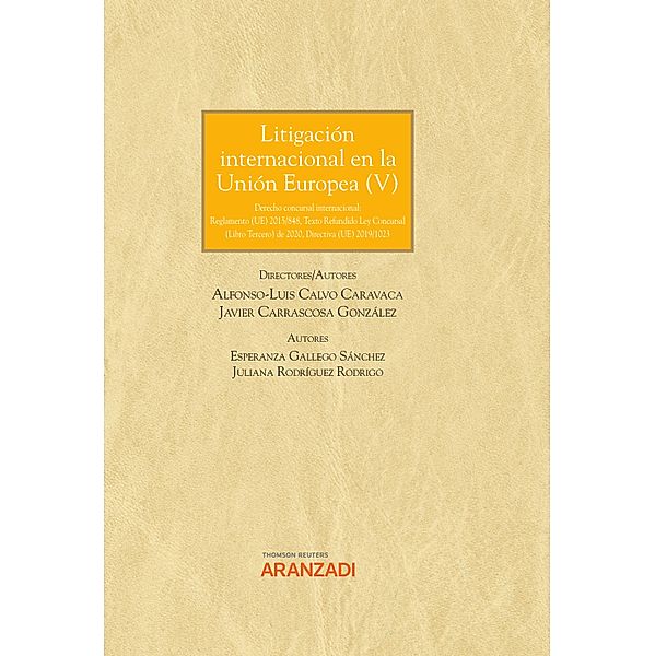 Litigación Internacional en la Unión Europea V / Gran Tratado Bd.1285, Esperanza Gallego Sánchez, Juliana Rodríguez Rodrigo