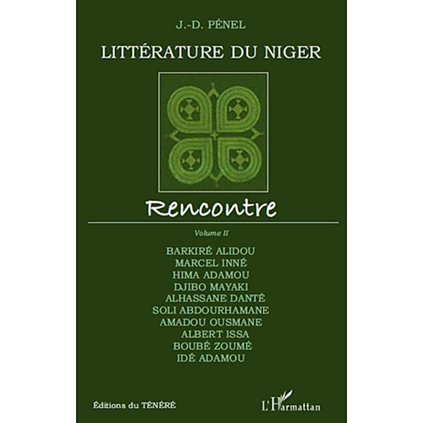 LITTERATURE DU NIGER, Jean-Dominique Penel Jean-Dominique Penel