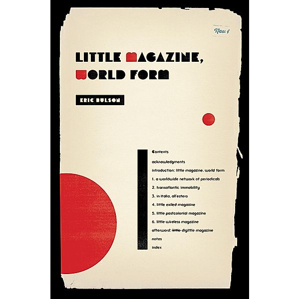 Little Magazine, World Form / Modernist Latitudes, Eric Jon Bulson