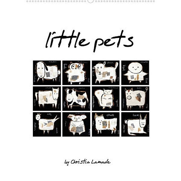 little pets (Wandkalender 2022 DIN A2 hoch), ChristinLamade