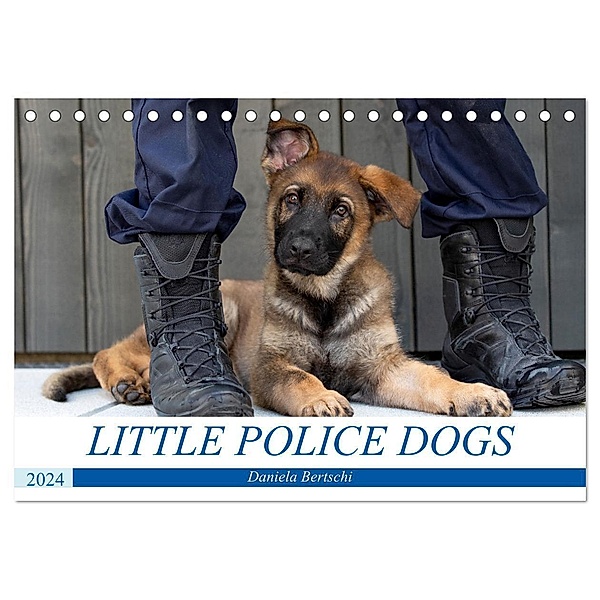 Little Police Dogs (Tischkalender 2024 DIN A5 quer), CALVENDO Monatskalender, Daniela Bertschi