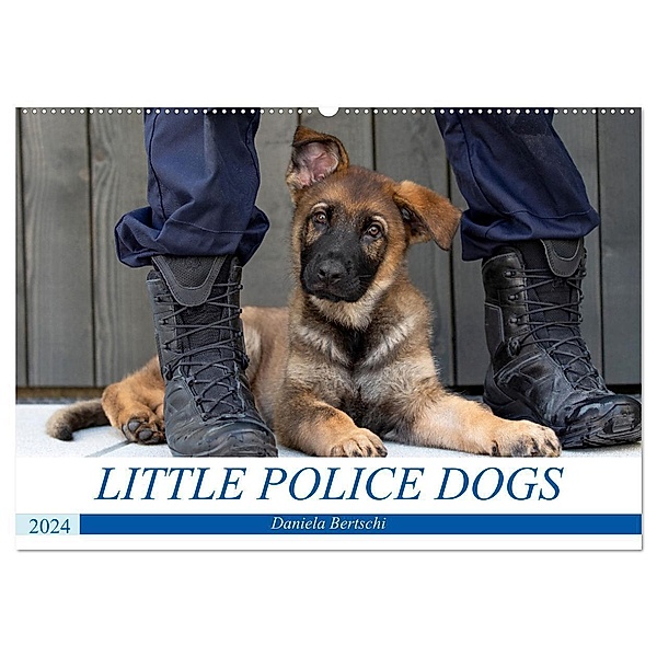 Little Police Dogs (Wandkalender 2024 DIN A2 quer), CALVENDO Monatskalender, Daniela Bertschi