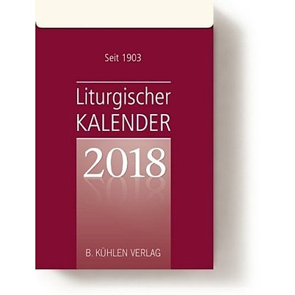 Liturgischer Kalender, Tagesabreißkalender 2018