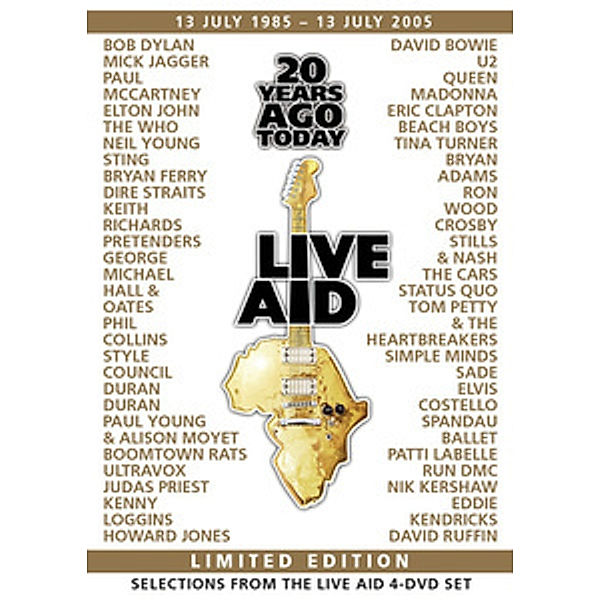 Live Aid  20 Years Ago Today, Diverse Interpreten