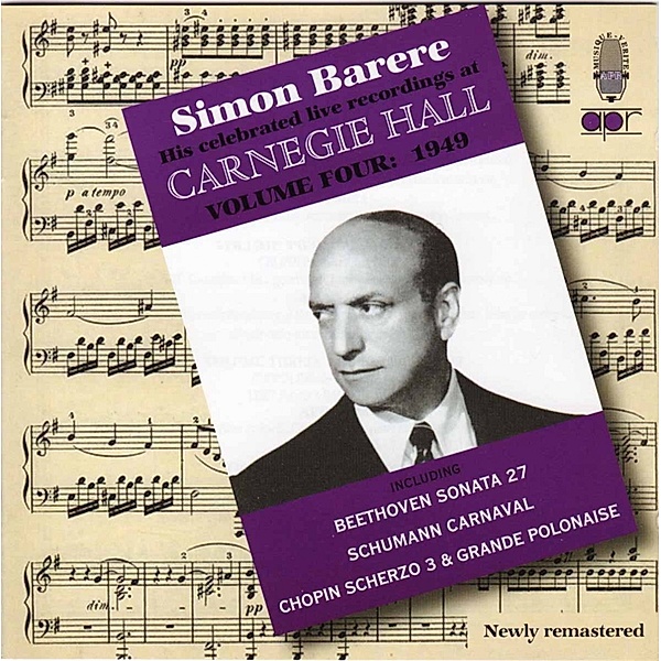 Live At Carnegie Hall Vol. 4, Simon Barere