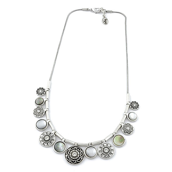 Lizas Mode-Collier Manja, Metall, Schildpatt, Glas