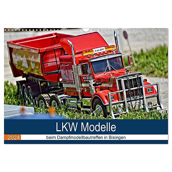 LKW Modelle beim Dampfmodellbautreffen in Bisingen (Wandkalender 2024 DIN A3 quer), CALVENDO Monatskalender, Geiger Günther