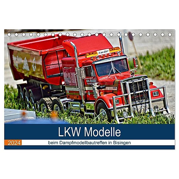 LKW Modelle beim Dampfmodellbautreffen in Bisingen (Tischkalender 2024 DIN A5 quer), CALVENDO Monatskalender, Geiger Günther