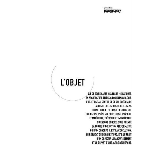 L'objet / Phosphore, Marie-Christiane Mathieu