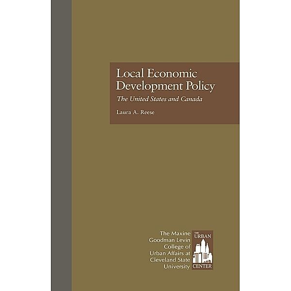Local Economic Development Policy, Laura A. Reese, Urban Center Staff