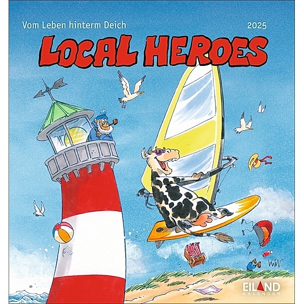 Local Heroes Postkartenkalender 2025 - Vom Leben hinter´m Deich