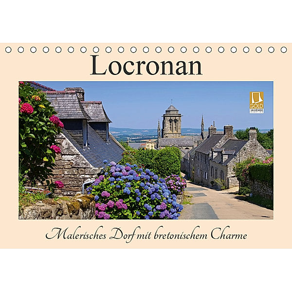 Locronan - Malerisches Dorf mit bretonischem Charme (Tischkalender 2019 DIN A5 quer), LianeM