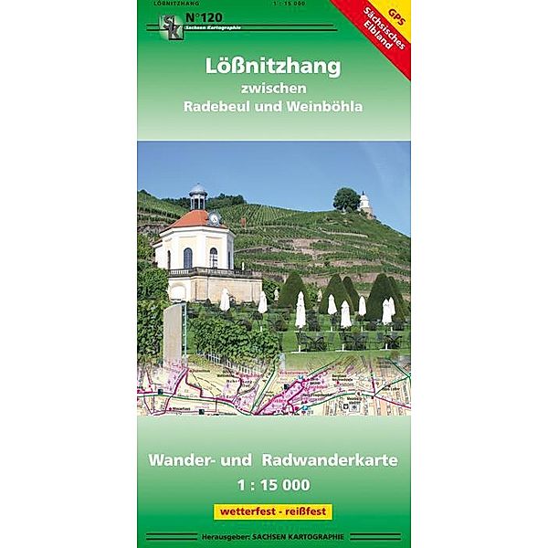 Lößnitzhang zwischen Radebeul und Weinböhla 1 : 15 000