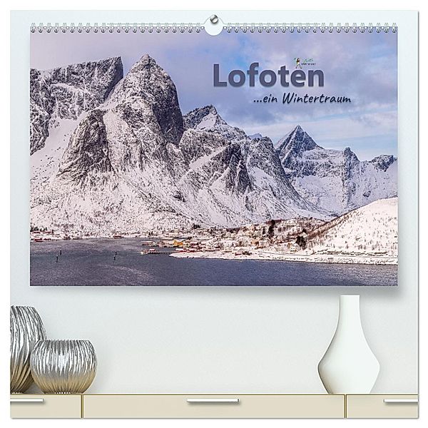 Lofoten ...ein Wintertraum (hochwertiger Premium Wandkalender 2024 DIN A2 quer), Kunstdruck in Hochglanz, Brittasiehtdiewelt, Britta Lieder