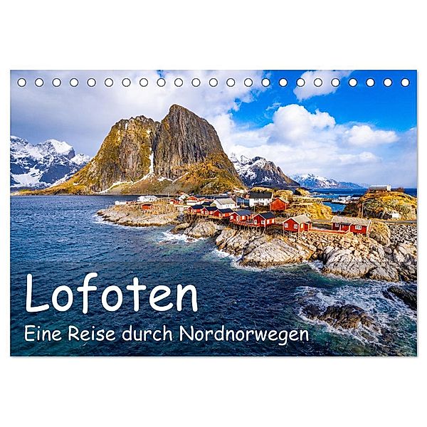 Lofoten - Eine Reise durch Nordnorwegen (Tischkalender 2025 DIN A5 quer), CALVENDO Monatskalender, Calvendo, Dennis Westermann