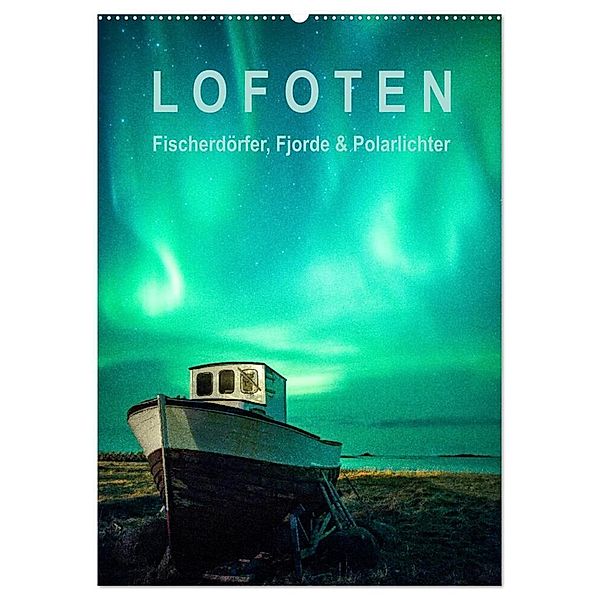 Lofoten: Fischerdörfer, Fjorde & Polarlichter (Wandkalender 2024 DIN A2 hoch), CALVENDO Monatskalender, Gerhard Aust