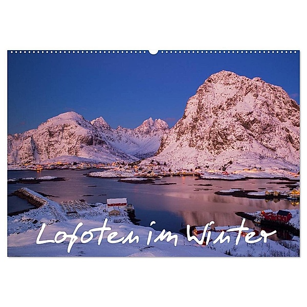 Lofoten im Winter (Wandkalender 2024 DIN A2 quer), CALVENDO Monatskalender, Boris Buschardt